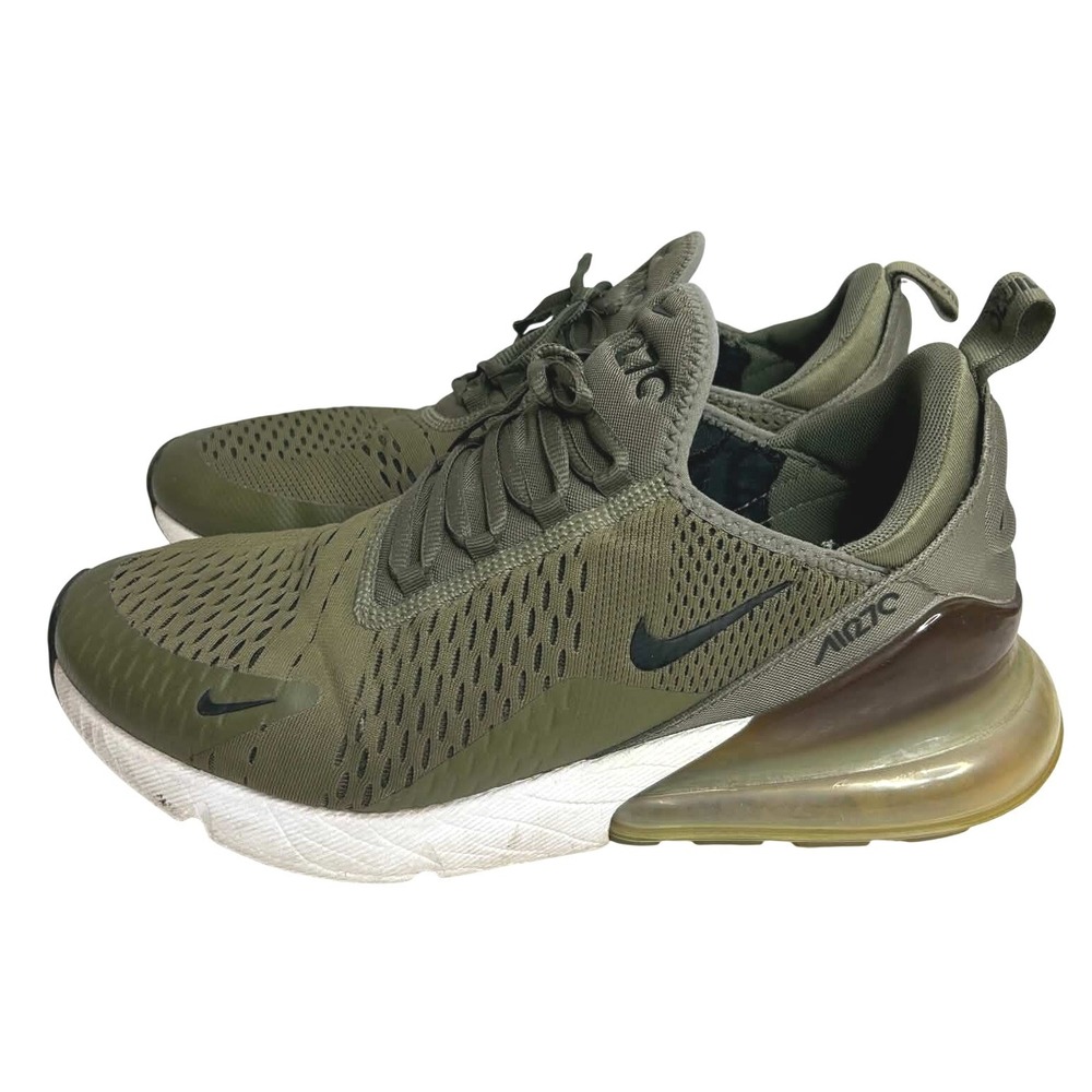 Nike Air Max 270 Mens Olive Green Black AH8050-201 Running Shoes Size 11